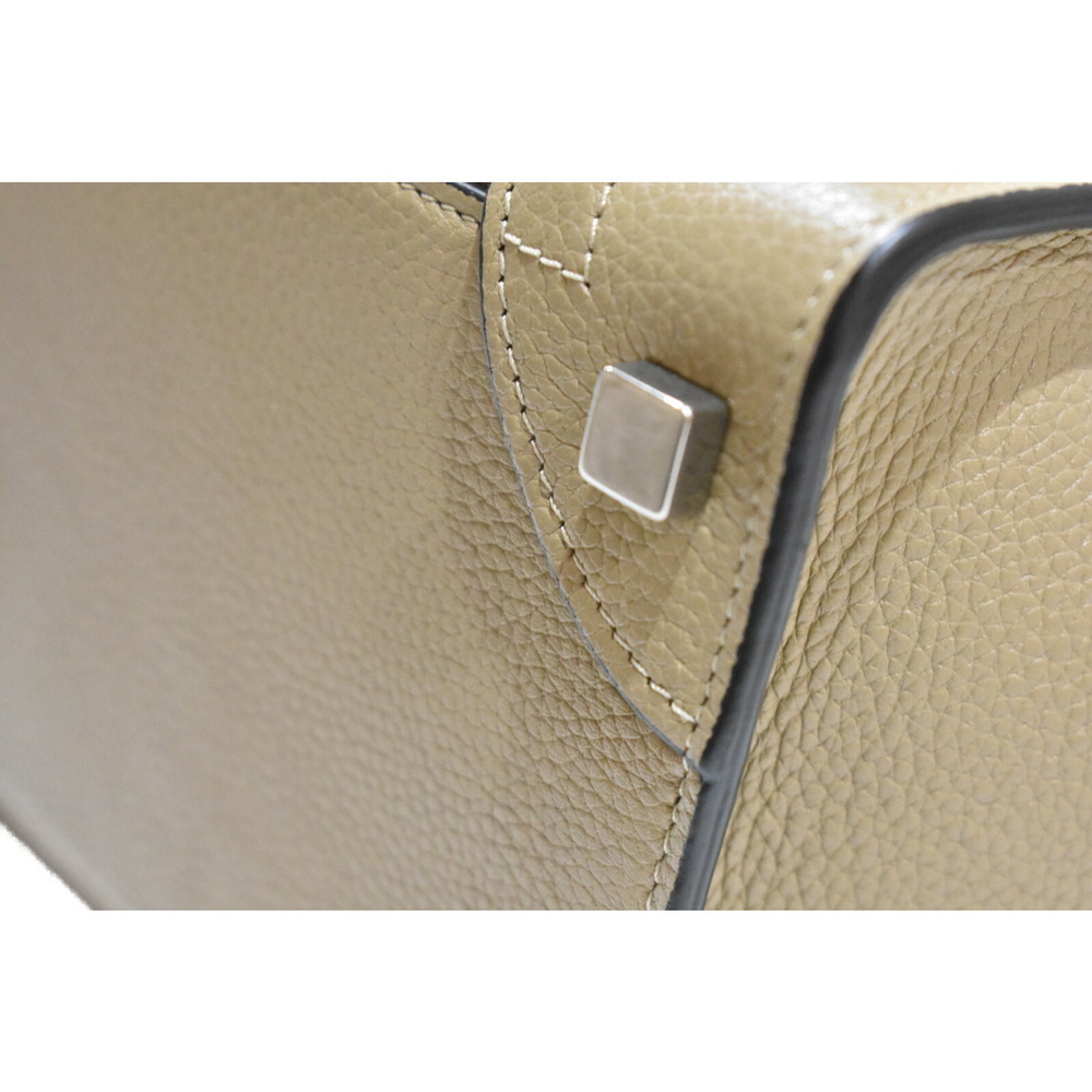 CELINE Luggage Shopper Beige Tan Leather Handbag Bag - Picture 5 of 7